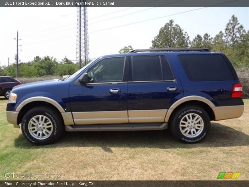 Dark Blue Pearl Metallic / Camel 2011 Ford Expedition XLT