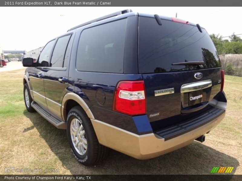 Dark Blue Pearl Metallic / Camel 2011 Ford Expedition XLT