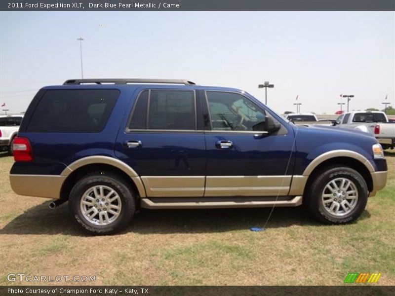 Dark Blue Pearl Metallic / Camel 2011 Ford Expedition XLT