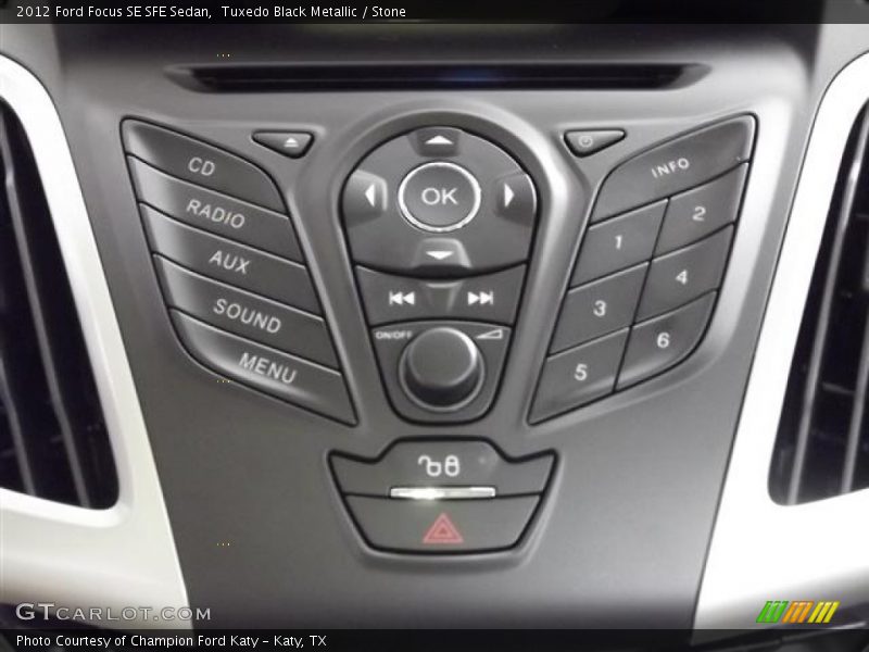 Tuxedo Black Metallic / Stone 2012 Ford Focus SE SFE Sedan
