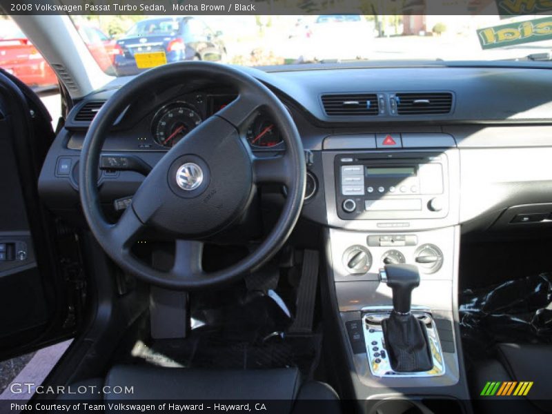 Mocha Brown / Black 2008 Volkswagen Passat Turbo Sedan