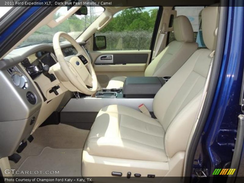 Dark Blue Pearl Metallic / Camel 2011 Ford Expedition XLT