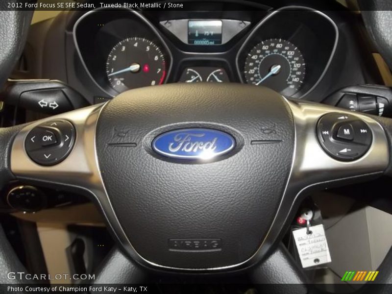 Tuxedo Black Metallic / Stone 2012 Ford Focus SE SFE Sedan