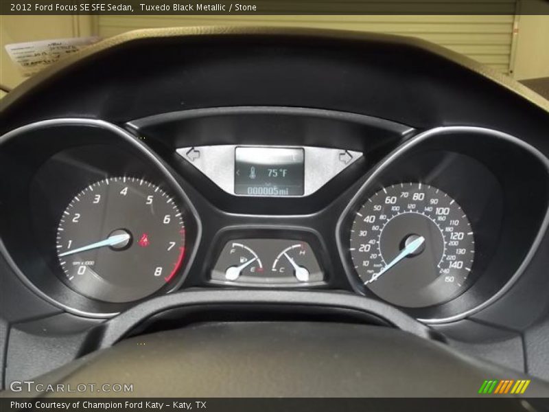 Tuxedo Black Metallic / Stone 2012 Ford Focus SE SFE Sedan