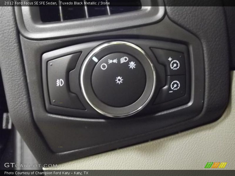 Tuxedo Black Metallic / Stone 2012 Ford Focus SE SFE Sedan