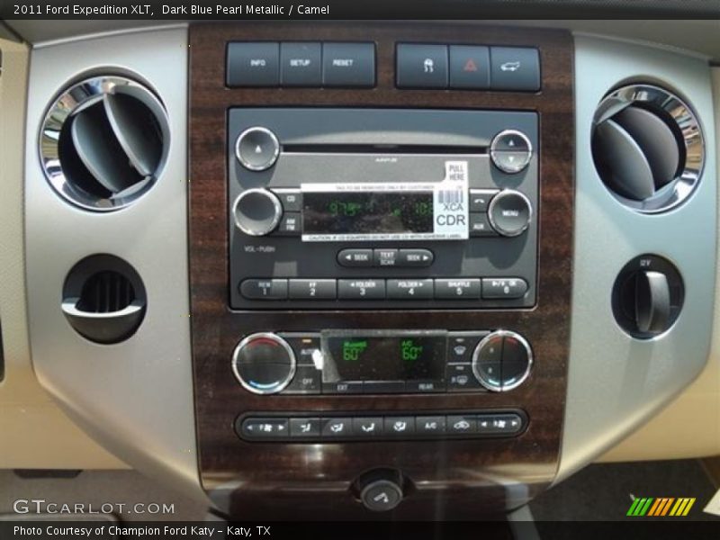 Dark Blue Pearl Metallic / Camel 2011 Ford Expedition XLT