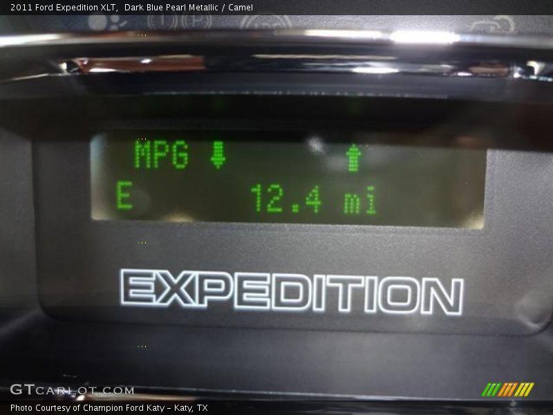 Dark Blue Pearl Metallic / Camel 2011 Ford Expedition XLT