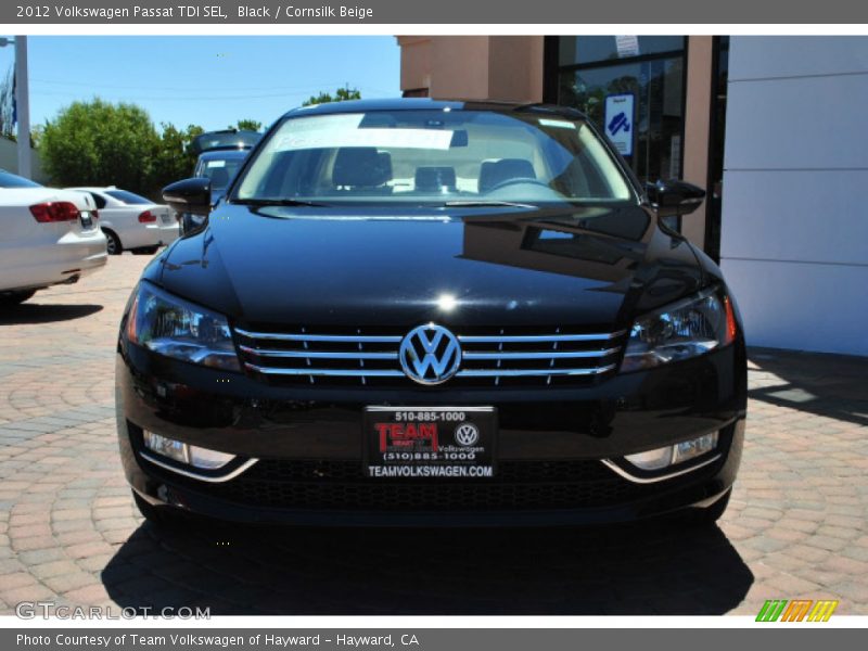 Black / Cornsilk Beige 2012 Volkswagen Passat TDI SEL