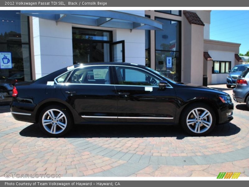 Black / Cornsilk Beige 2012 Volkswagen Passat TDI SEL