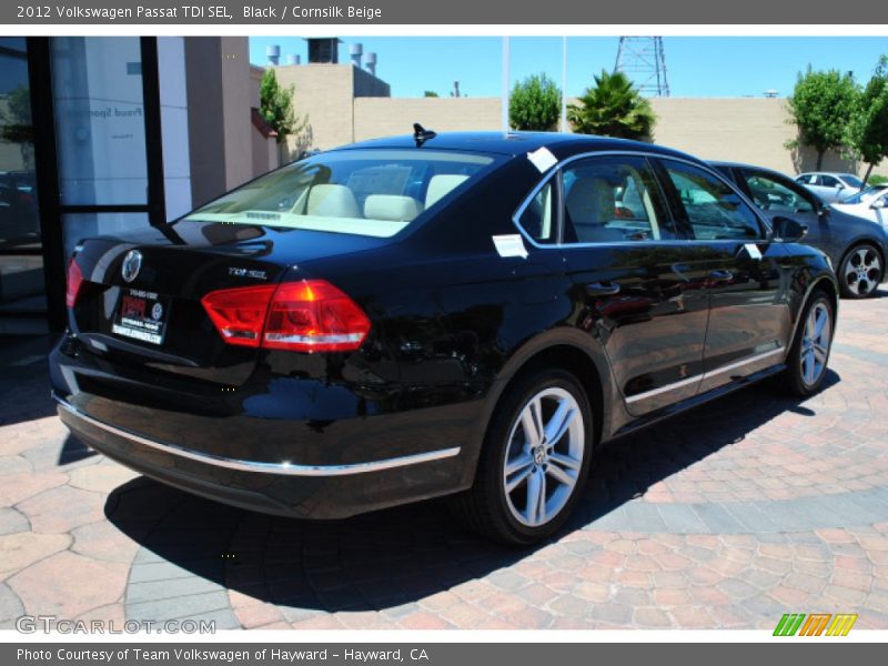 Black / Cornsilk Beige 2012 Volkswagen Passat TDI SEL