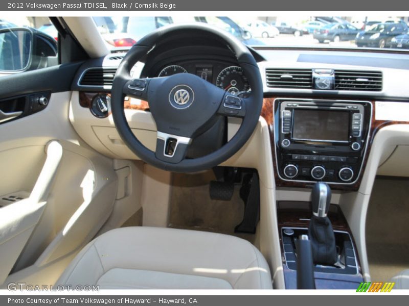 Black / Cornsilk Beige 2012 Volkswagen Passat TDI SEL