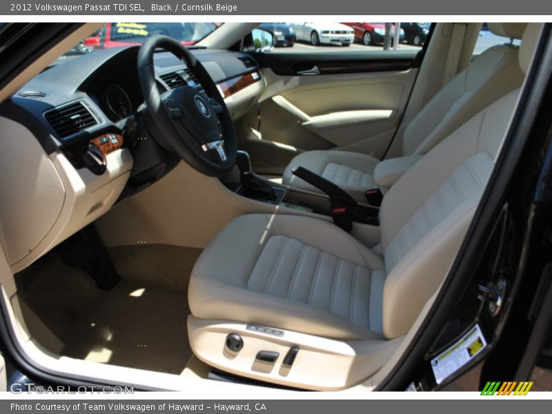 Black / Cornsilk Beige 2012 Volkswagen Passat TDI SEL