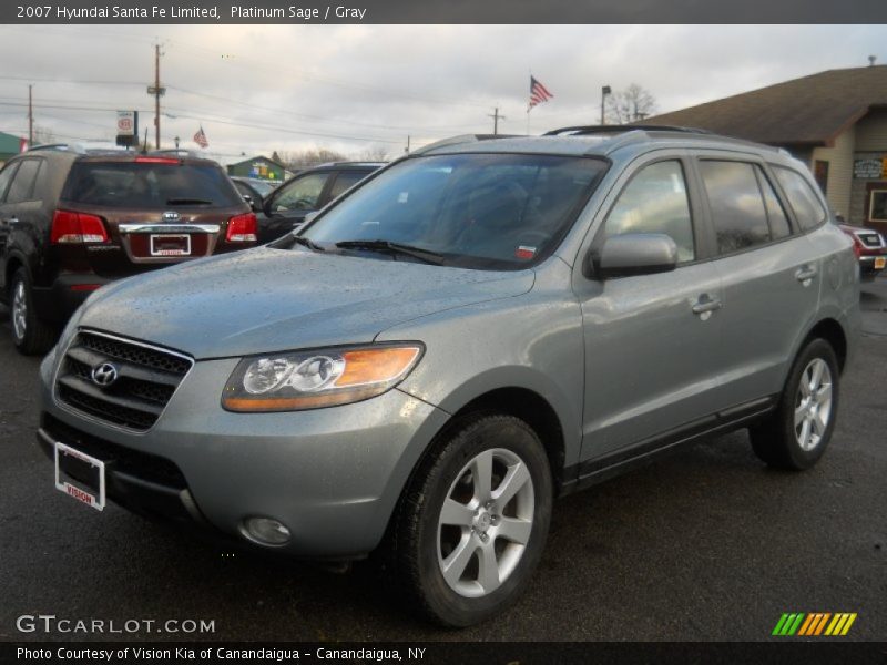 Platinum Sage / Gray 2007 Hyundai Santa Fe Limited
