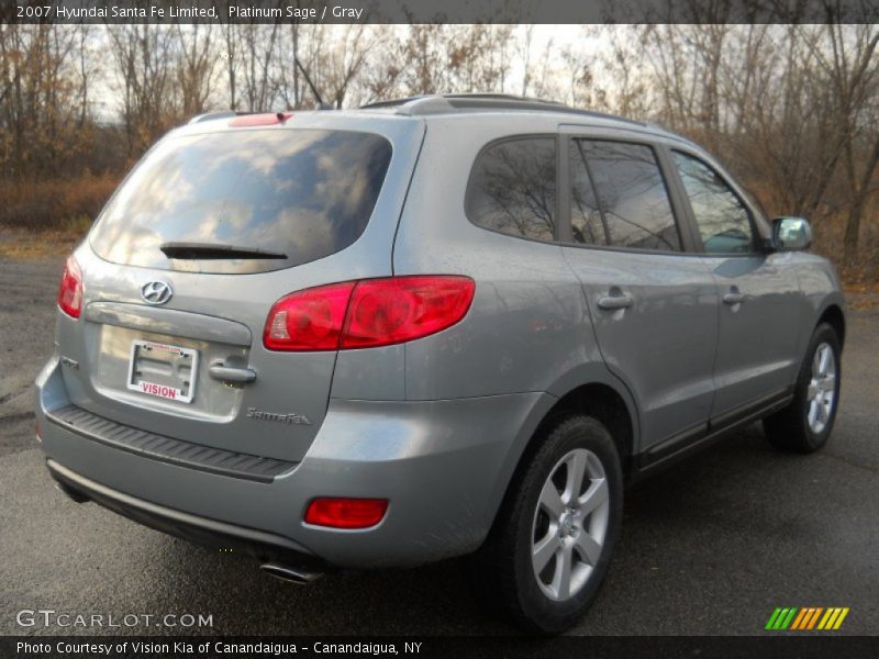 Platinum Sage / Gray 2007 Hyundai Santa Fe Limited