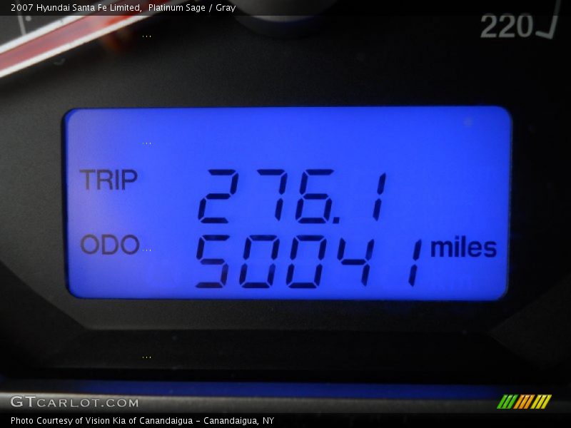 Platinum Sage / Gray 2007 Hyundai Santa Fe Limited