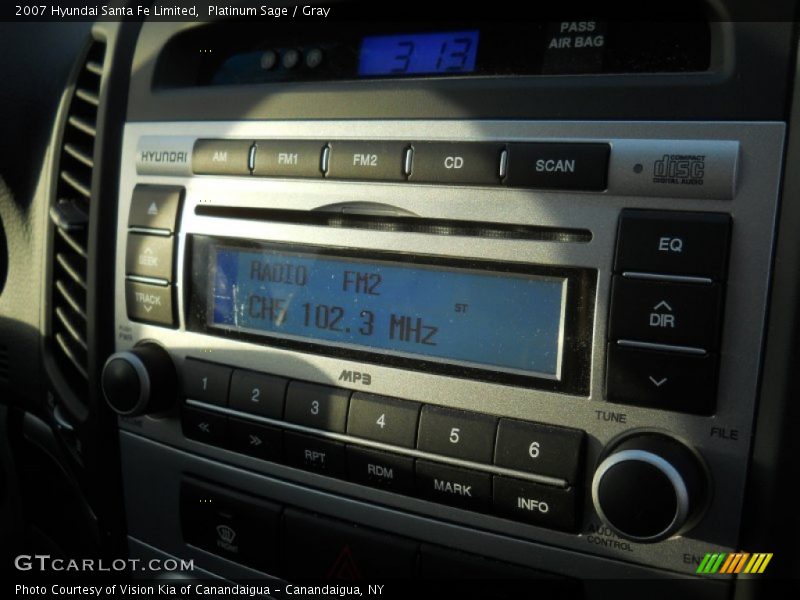 Platinum Sage / Gray 2007 Hyundai Santa Fe Limited