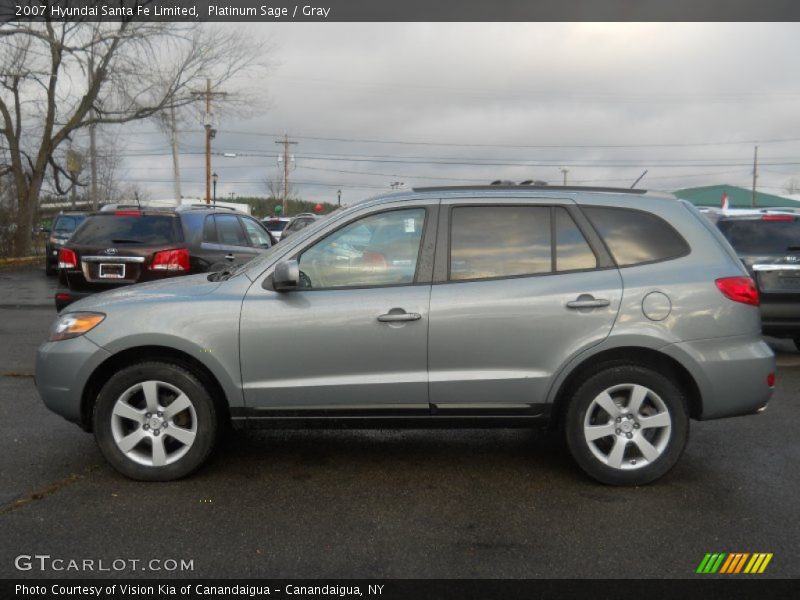 Platinum Sage / Gray 2007 Hyundai Santa Fe Limited