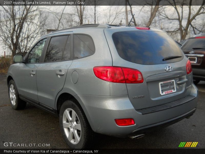 Platinum Sage / Gray 2007 Hyundai Santa Fe Limited