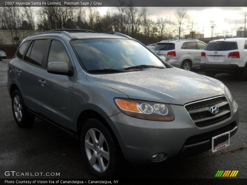 Platinum Sage / Gray 2007 Hyundai Santa Fe Limited