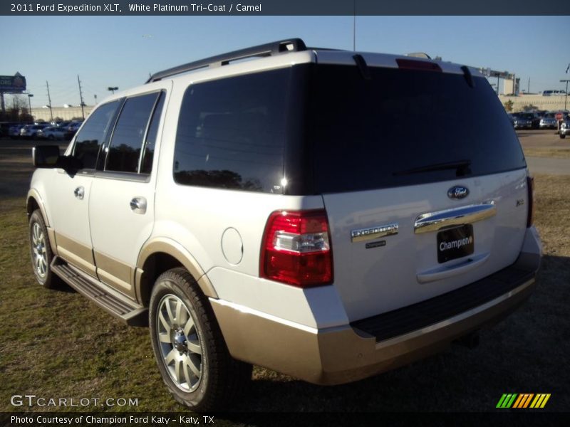 White Platinum Tri-Coat / Camel 2011 Ford Expedition XLT