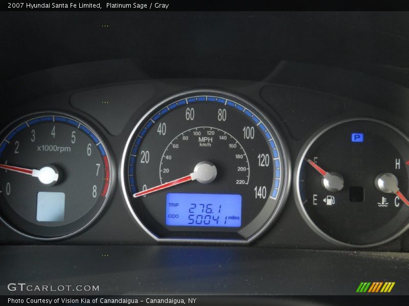 Platinum Sage / Gray 2007 Hyundai Santa Fe Limited