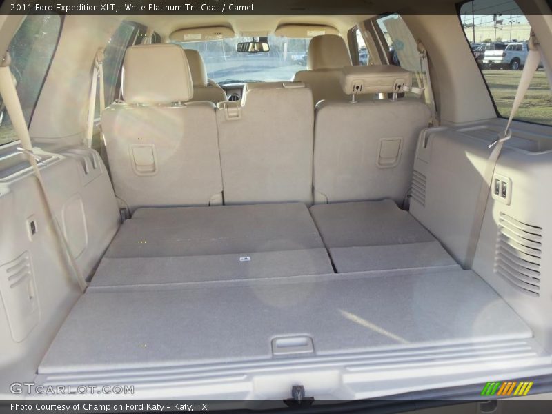 White Platinum Tri-Coat / Camel 2011 Ford Expedition XLT