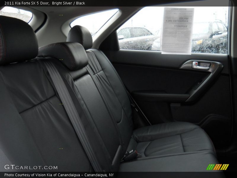 Bright Silver / Black 2011 Kia Forte SX 5 Door