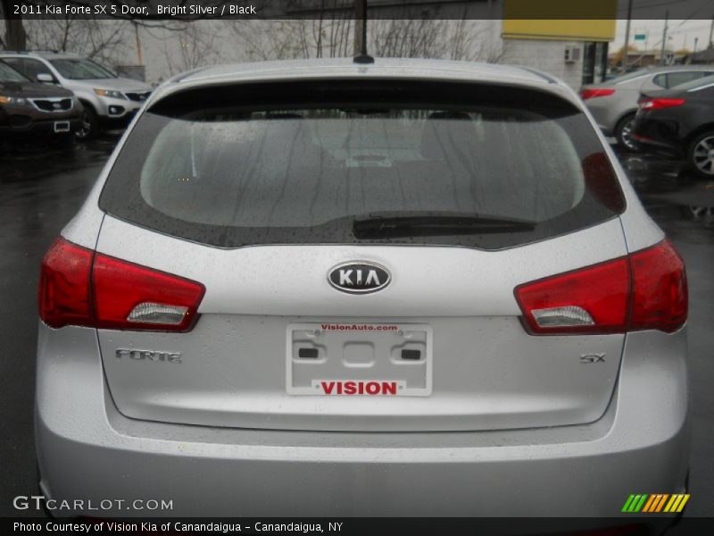 Bright Silver / Black 2011 Kia Forte SX 5 Door