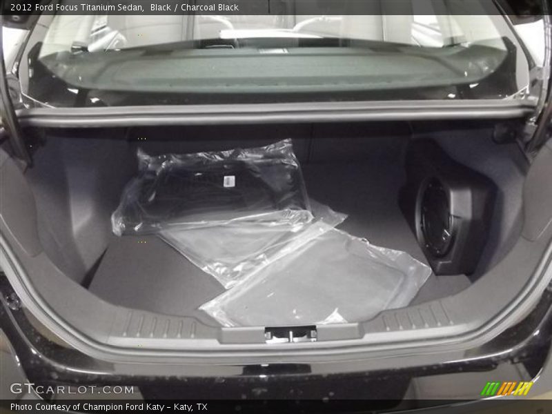 Black / Charcoal Black 2012 Ford Focus Titanium Sedan