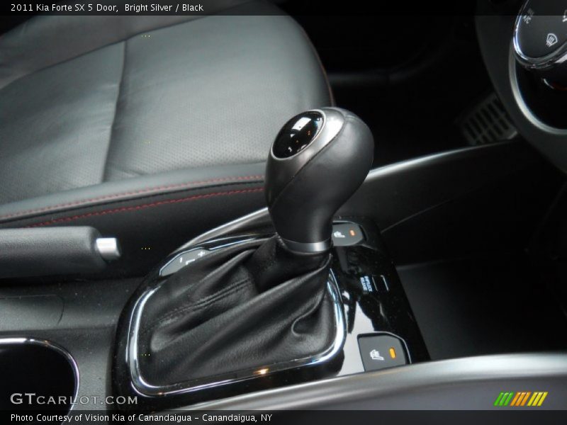 Bright Silver / Black 2011 Kia Forte SX 5 Door