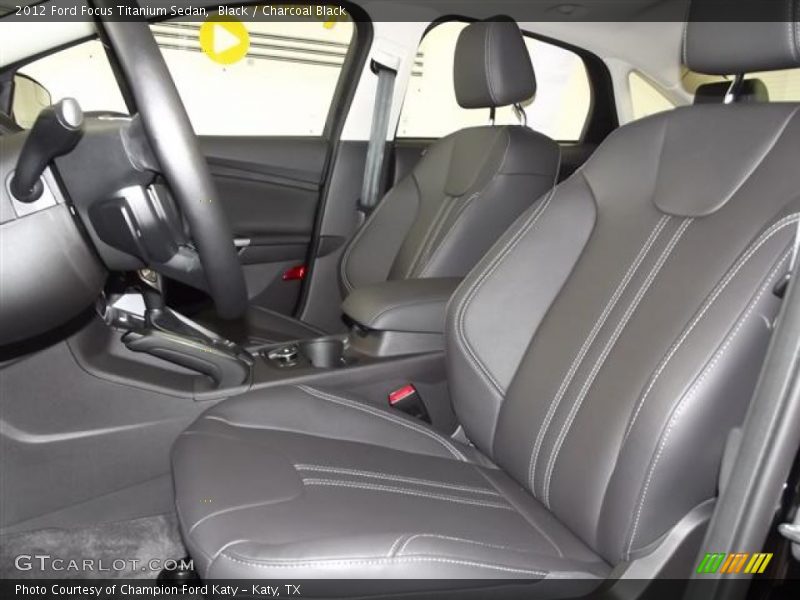  2012 Focus Titanium Sedan Charcoal Black Interior