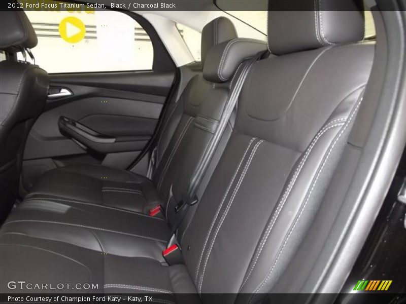 Black / Charcoal Black 2012 Ford Focus Titanium Sedan