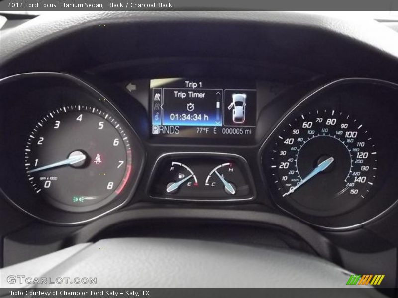  2012 Focus Titanium Sedan Titanium Sedan Gauges