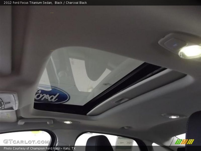 Black / Charcoal Black 2012 Ford Focus Titanium Sedan