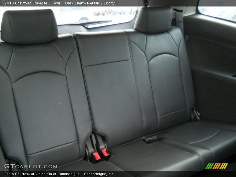Dark Cherry Metallic / Ebony 2010 Chevrolet Traverse LT AWD