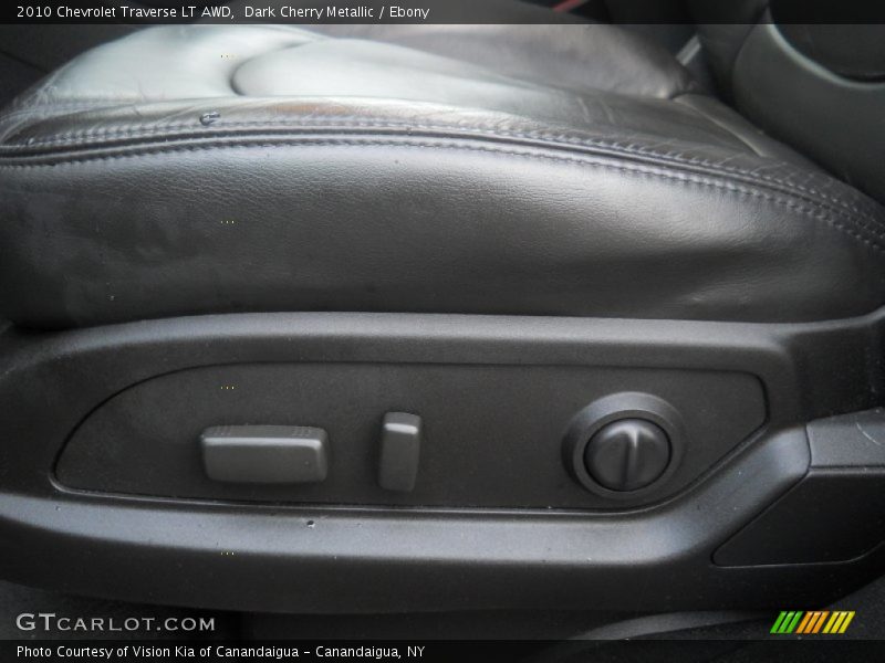 Dark Cherry Metallic / Ebony 2010 Chevrolet Traverse LT AWD