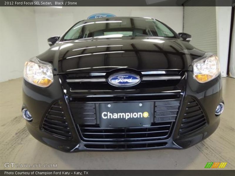 Black / Stone 2012 Ford Focus SEL Sedan