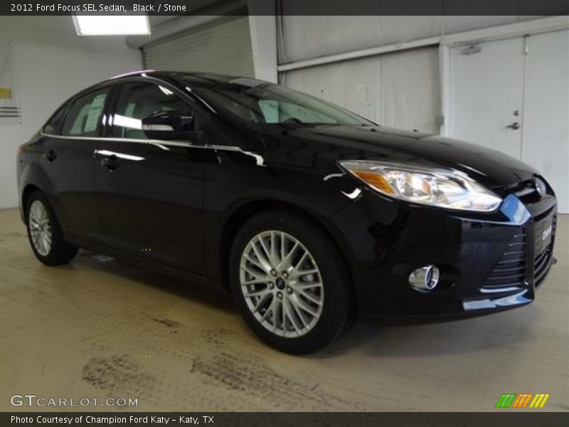 Black / Stone 2012 Ford Focus SEL Sedan