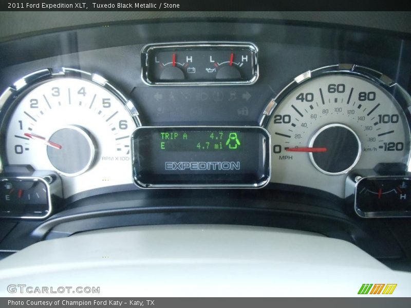 Tuxedo Black Metallic / Stone 2011 Ford Expedition XLT