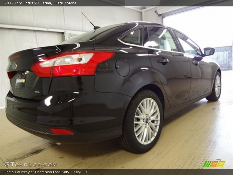 Black / Stone 2012 Ford Focus SEL Sedan