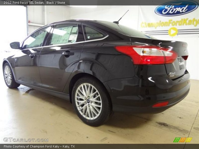Black / Stone 2012 Ford Focus SEL Sedan