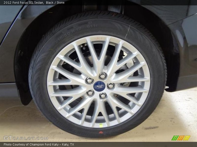 Black / Stone 2012 Ford Focus SEL Sedan
