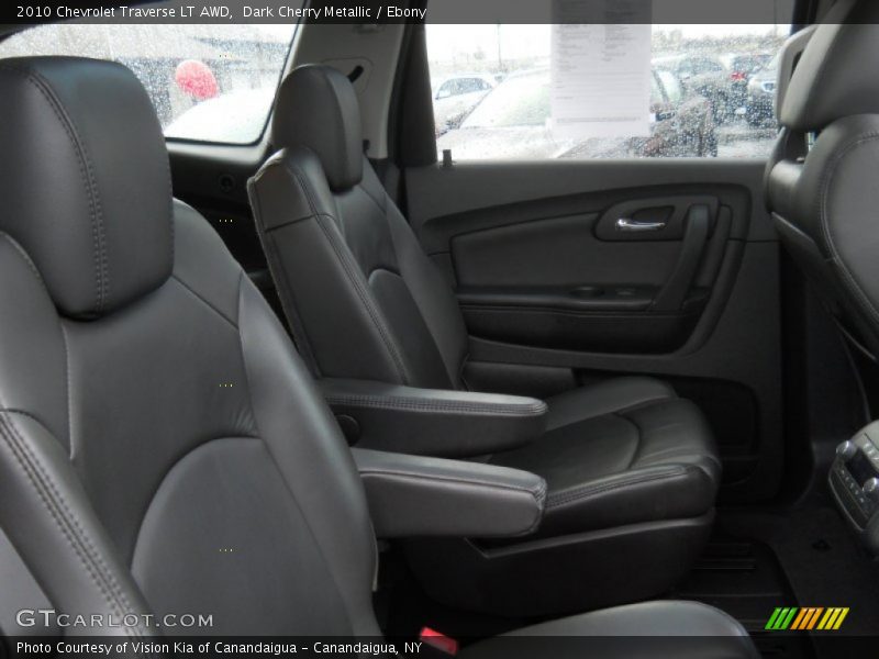 Dark Cherry Metallic / Ebony 2010 Chevrolet Traverse LT AWD