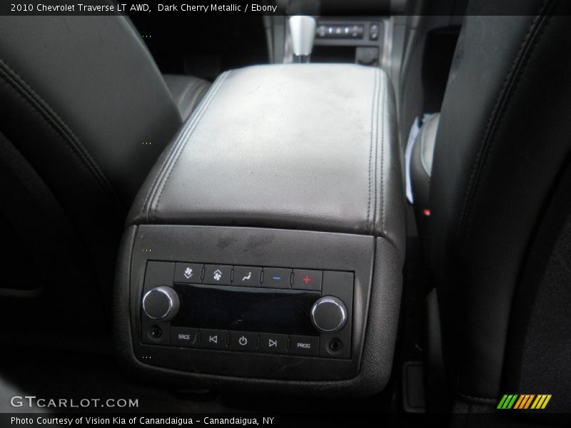 Dark Cherry Metallic / Ebony 2010 Chevrolet Traverse LT AWD