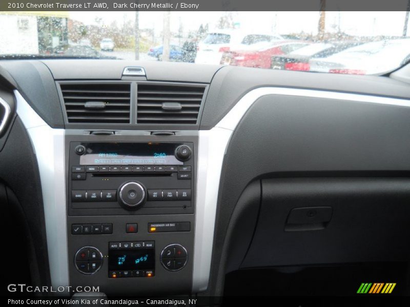 Dark Cherry Metallic / Ebony 2010 Chevrolet Traverse LT AWD