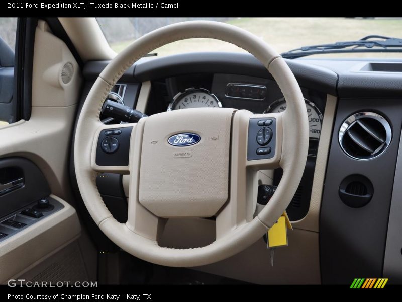 Tuxedo Black Metallic / Camel 2011 Ford Expedition XLT