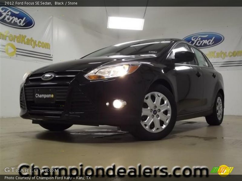 Black / Stone 2012 Ford Focus SE Sedan