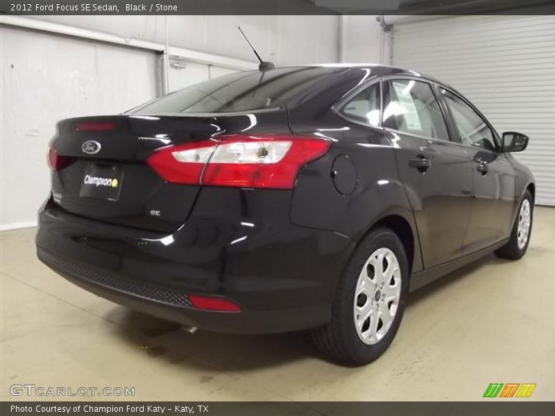 Black / Stone 2012 Ford Focus SE Sedan