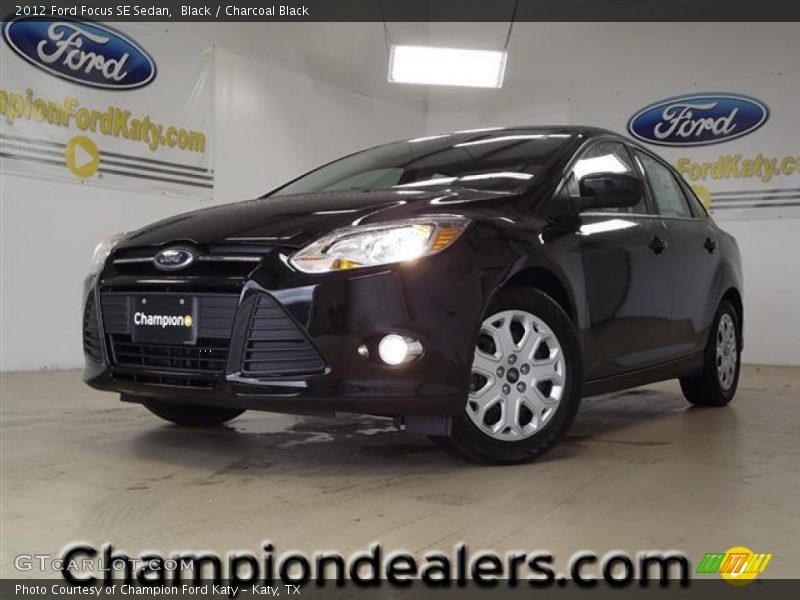 Black / Charcoal Black 2012 Ford Focus SE Sedan