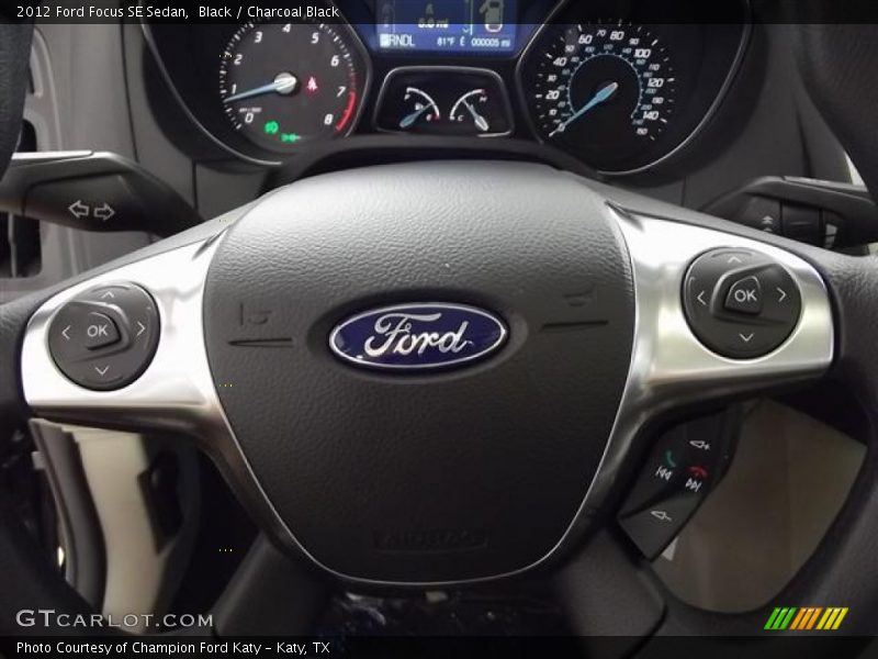 Black / Charcoal Black 2012 Ford Focus SE Sedan